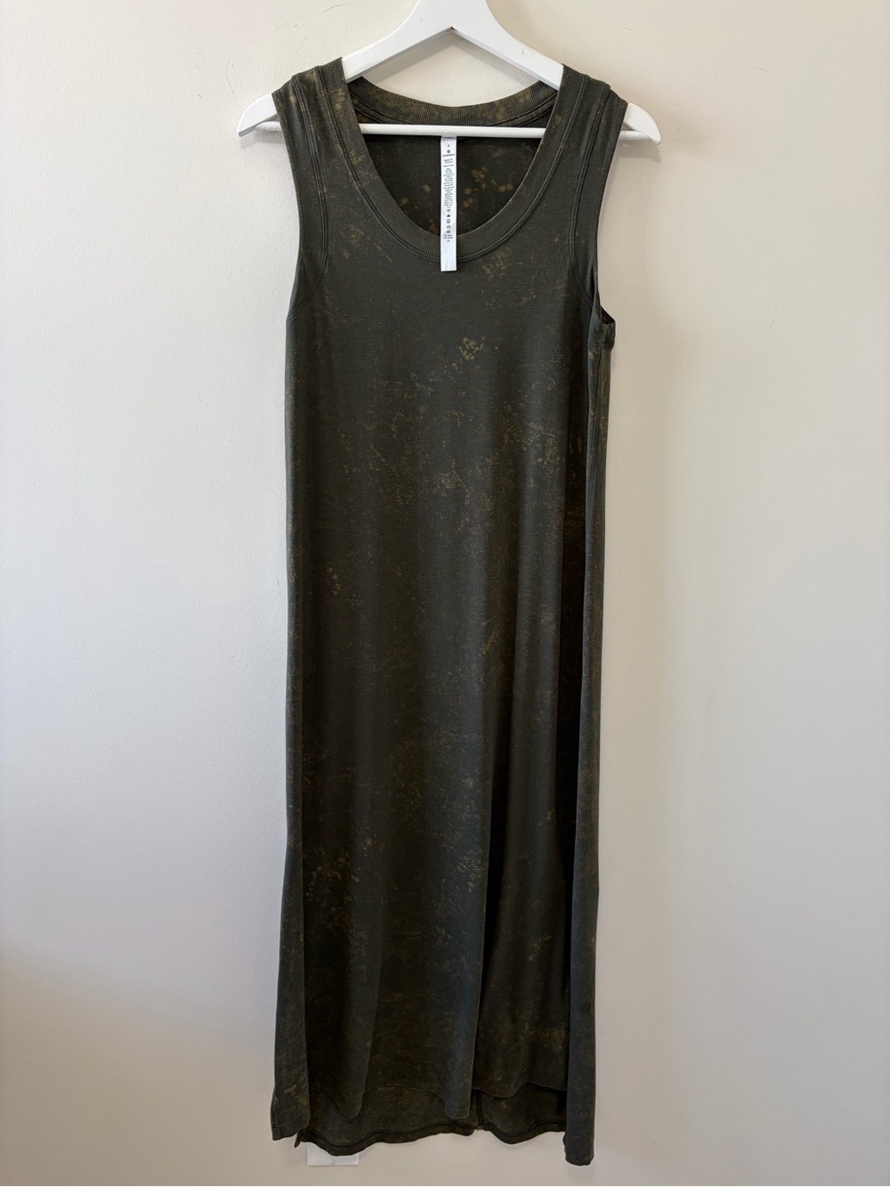 Lululemon All Yours Tank Maxi Dress Cloudy Wash Dark Olive - Picture 6 of 11